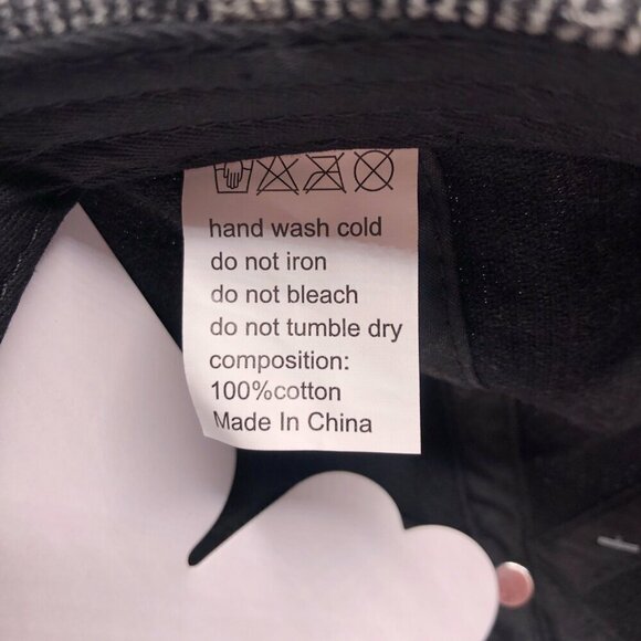 NWT Frasier Sterling Pinstripe Corduroy Baseball Hat Bows Cherries Soft Twee - Picture 8 of 11